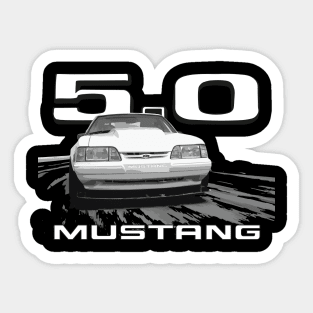 Mustang GT 5.0 LX Fox Body Notchback coupe Sticker